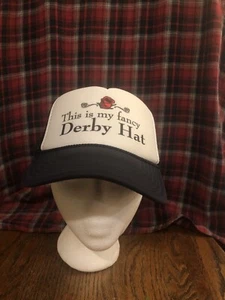 Funny Hat Women’s Trucker Hat/Funny/Derby Hat/Rose/SnapBack/new Without Tags - Picture 1 of 9