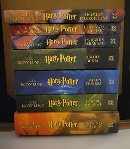 Harry Potter Polish Edition 7 Book Set J.K. Rowling 2x Hardcovers 5x Paperbacks - Picture 1 of 18