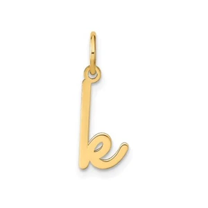 14k Yellow Gold Lower Case Letter K Initial Charm XNA1307Y/K - Picture 1 of 2