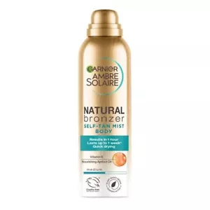 Garnier Ambre Solaire Self Tan Body Mist Natural Bronzer Quick Drying Medium 150 - Picture 1 of 6