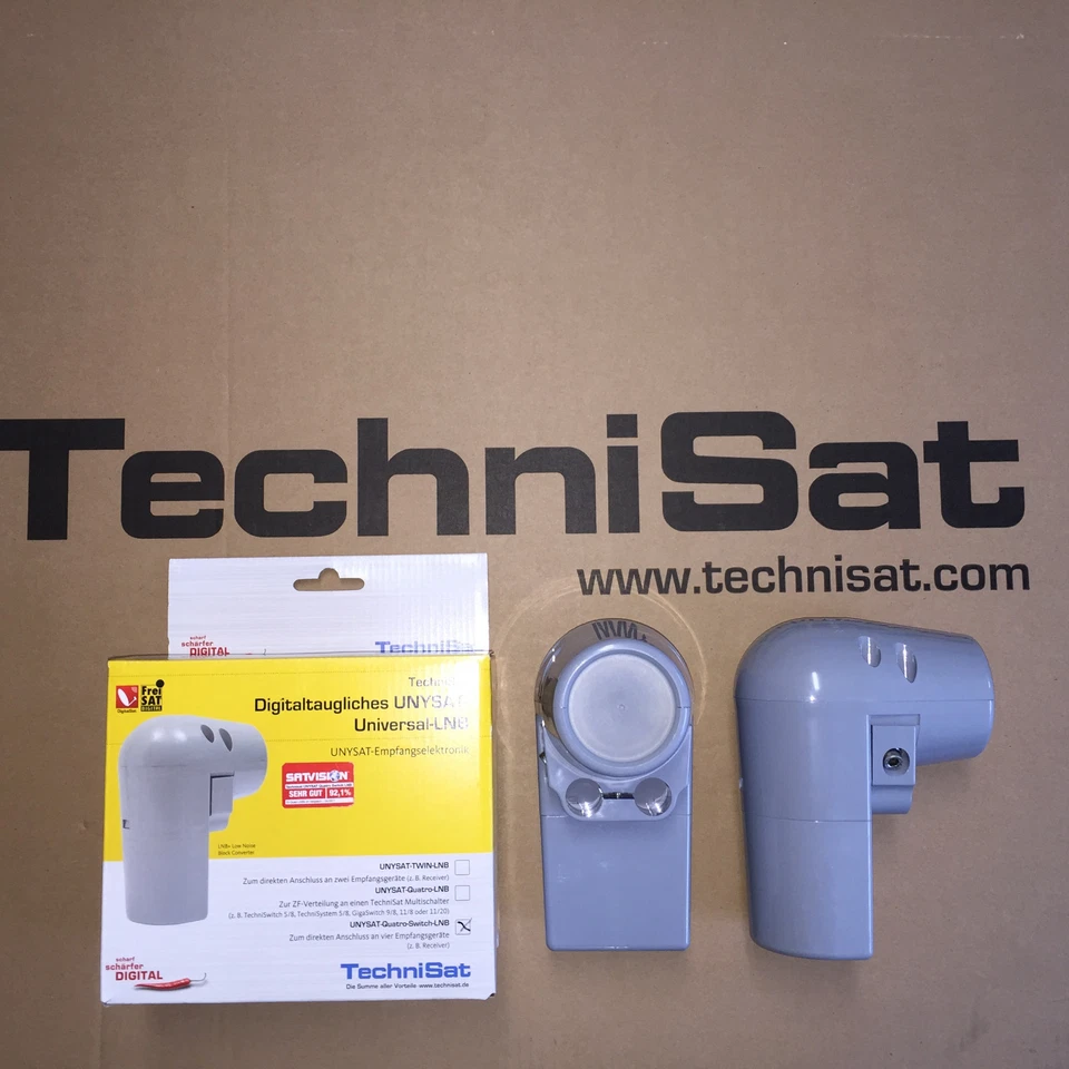 Technisat UNYSAT Universal Quad - LNB 0000/8980 para HDTV,Full HD,4k,UHD nuevo