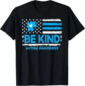 Autism Awareness Be Kind Kindness For Men Women Kids Autism T-Shirt Hoodie - Picture 1 of 17