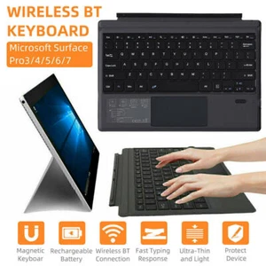 For Microsoft Surface Pro 8 / 7 6 5 4 3 Pro Backlit Bluetooth Keyboard Touchpad - Picture 1 of 16