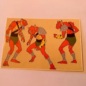 Thundercats calendar vtg figure toy art ljn card thunder cats Jackalman jackal - Picture 1 of 3