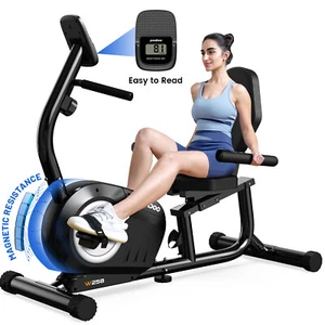 Home Stationary Bike Recumbent Exercise Bike Cycling Fitness Workout Bike Cardio - Picture 1 of 10