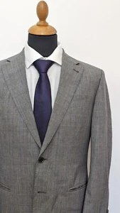 Cortefiel Blazer Suit Jacket Checked Gray Sz.40 EU50 Wool Sport Coat Mens Clasic - Picture 1 of 10