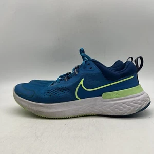 Nike React Miler 2 CW7121-402 Imperial Blue/Lime Glow-White Men's Size 12 - Picture 1 of 6