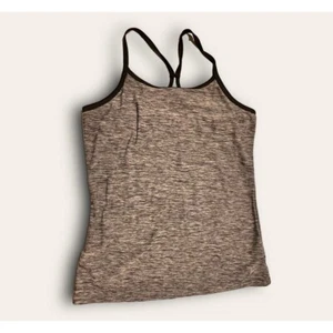Old Navy Go Dri Black White Patterned Racer Back Built In Bra Womans XL(14) EUC - Picture 1 of 8
