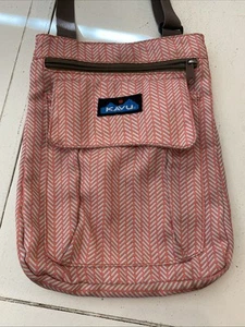 Bolso Bandolera Kavu Keeper Bolsillos, Rosa y Gris, Correa Ajustable - Imagen 1 de 9