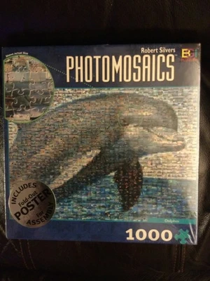 Новый Robert Silvers PHOTOMOSAICS дельфин головоломка 1000 шт. Buffalo игры - Изображение 1 из 3