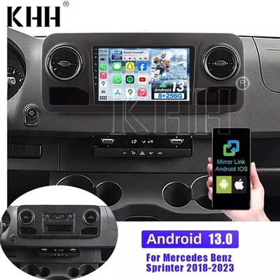 10" Car Radio 8+256G For Mercedes Benz Sprinter 2018-2023 Carplay Android 13 GPS - Image 1 of 4