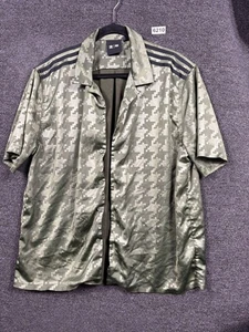 Adidas x Ivy Park Shirt Herren Medium Grün Camouflage Knopfleiste Kurzarm HG2398 - Bild 1 von 14