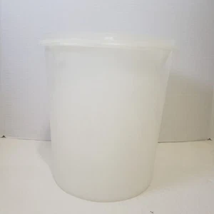 Tupperware Large Round Storage Container NO Lid Vintage 10.5 in high 9 in round - Picture 1 of 12