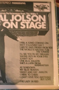 AL JOLSON - ON STAGE - nd MEMORY RECORDS USA LTD VINYL LP - Picture 1 of 1