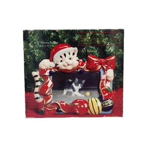 Cornice portafoto Signature Home Collection 6" x 4" gatto vacanze Natale Dillard's - Foto 1 di 13