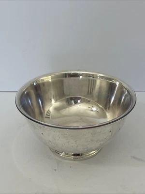 Oneida Paul Revere посеребренная чаша на ножках 8 дюймов с отдельной вкладышем репродукция - Изображение 1 из 4