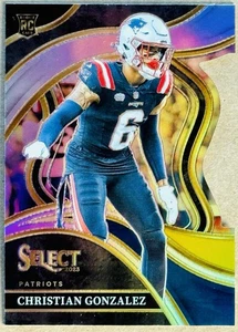 2023 PANINI SELECT CHRISTIAN GONZALEZ SILVER DIE-CUT PRIZM RC #190 QUASI NUOVO PREMIER - Foto 1 di 2