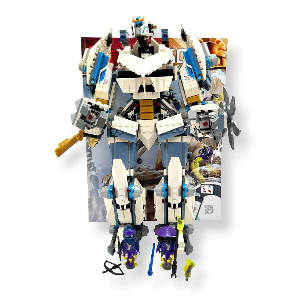 LEGO NINJAGO Legacy Zane’s Titan Mech Battle (71738) con manual (amarillento) Foto 1 de 4