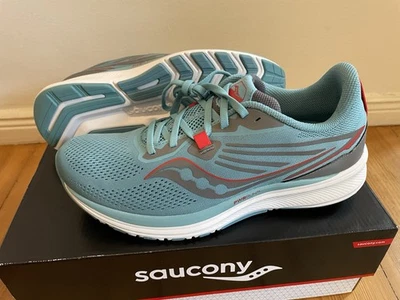 Saucony München 5 Damen Laufschuhe Gr. 41 / 9,5 Aqua Flame NEU ungetragen - Bild 1 von 3