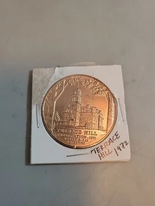 Vintage 1972 Terrace Hill and Seal Of The State Of Iowa Token Medal Coin - Picture 1 of 2