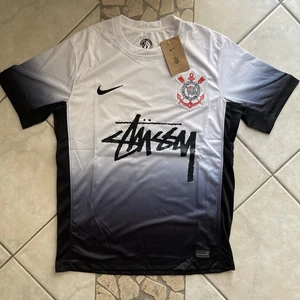 Stussy x Adidas Corinthians Football Jersey Size M Fast Shipping - Imagen 1 de 6