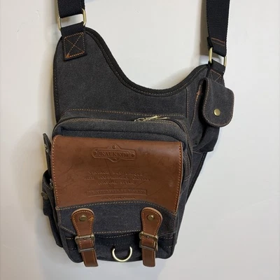 Kaukko Bolso Mensajero Bandolera Hombro Bandolera Mochila Azul Marino Viaje Senderismo Foto 1 de 4