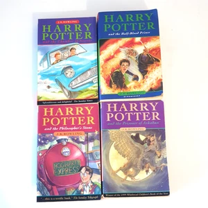 Harry Potter Books Paperback Set Of 4 Books JK Rowling The Chamber Of Secrets - Picture 1 of 18