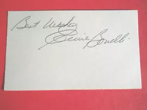 Ernie Bonelli - Scheda Indice Autografata 3" X 5" - Chicago Cardinals - Fullback - Foto 1 di 1
