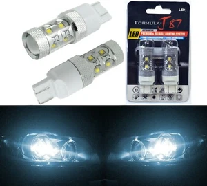 LED Light 50W 7443 White 6000K Two Bulbs Rear Turn Signal Replace Upgrade Lamp - Picture 1 of 8