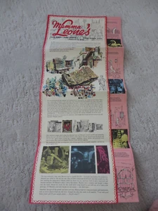 Vintage Mamma Leone’s Restaurant Dinner Menu New York City Souvenir - Picture 1 of 5