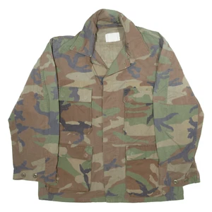 SELMA APPAREL CORP. Woodland Combat Womens Military Jacket Green Camouflage L - Picture 1 of 6