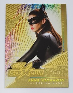 2019 CZX Super Heroes STR PWR Gold S23 Anne Hathaway as Selina Kyle #18/30