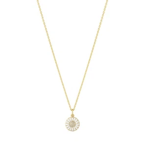 Georg Jensen. Gilded Sterling Silver DAISY Pendant with Diamonds - Picture 1 of 1