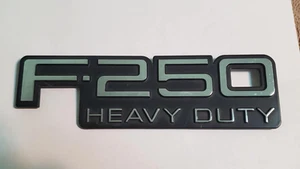 F-250 Heavy Duty Fender Emblem Badge Logo Name Ornament - Picture 1 of 5