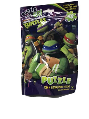 Rompecabezas Teenage Mutant Ninja Turtles 48 piezas ¡en movimiento! en bolsa resellable Foto 1 de 2