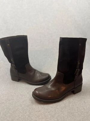 Sonoma Womens Pull on Mid Calf Boots Size 9 Leather Winter Casual Classic Simple - Image 1 of 4
