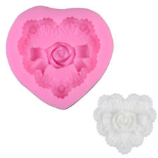 Heart Shape Mold Candy Cake Chocolate 3D Mould Fondant Silicone Soap Craft DIY R