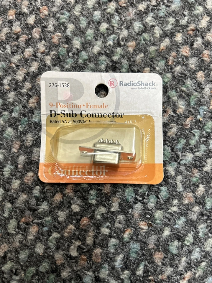 RadioShack 276-1538 Female Cable D-Sub Connector Jack 9-Position 5A 500V - Image 1 of 1