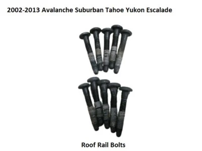 02 a 13 pernos de riel para portaequipajes de techo Avalanche Escalade Tahoe, herrajes OEM #10 Foto 1 de 4