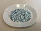 Corelle by Corning Blue Heather Tiny Flowers Oval Plate, 12 1/4" x 10"