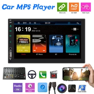 GPS Wireless Carplay Android Auto 2 din FM Bluetooth Car Radio 7" Touch Screen - Picture 1 of 19
