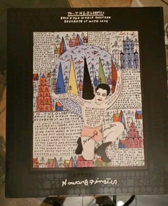 1996 Howard Finster's "To The Olempics " Lithograph Signed 19"x22.5" - Picture 1 of 8