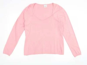 NEXT Womens Orange Square Neck Acrylic Blend Jumper Size 18 - Picture 1 of 12