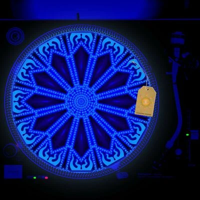 Ferris Fire Turntable Slipmat GLOW BLACKLIGHT 12 inch for DJ Vinyl LP - Image 1 of 2