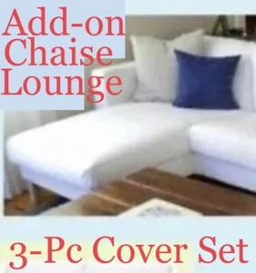 Original IKEA Karlstad Chaise Lounge AddOn Add-On Cover Blekinge White,Add Mate! - Picture 1 of 14