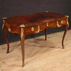 Antique writing desk Napoleon III period 19th century table bronze furniture - Picture 1 of 12