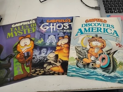 Lot of 3 Vtg GARFIELD Kids Books by Jim Davis Books Tales Of Mystery, Ghost Stor - Image 1 of 4