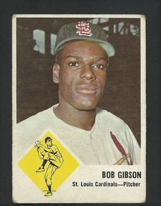 BOB GIBSON  1963  FLEER  #61  VG  CARDINALS - Picture 1 of 2