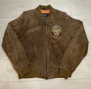 Bombers Chevignon Vintage En Cuir Rare taille L - Picture 1 of 12