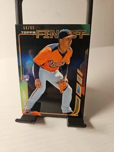 2014 Topps Finest Jonathan Schoop Black Refractor RC # 64/99 Baltimore Orioles - Picture 1 of 2